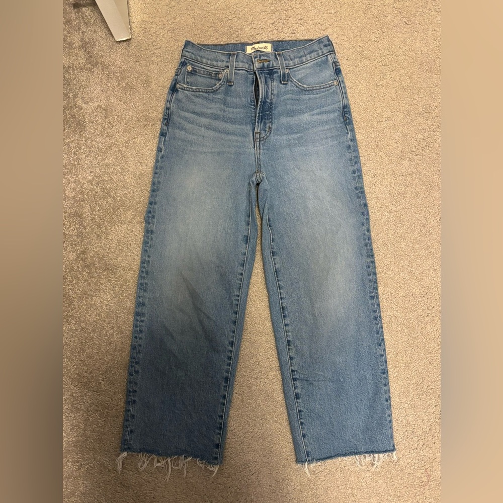 Madewell perfect vintage wide leg crop jeans
